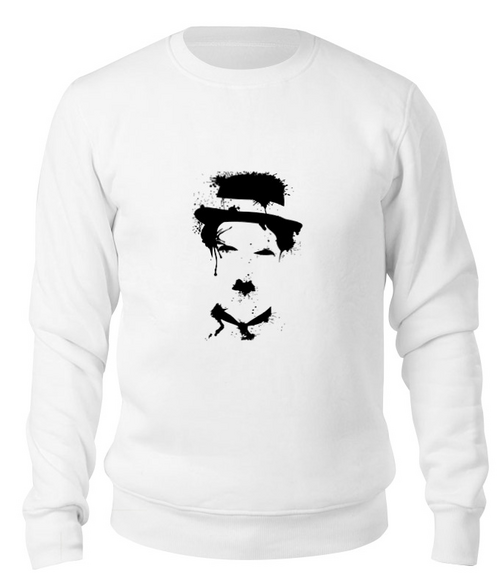 Заказать свитшот в Москве. Свитшот унисекс хлопковый Чарли Чаплин от coolmag - готовые дизайны и нанесение принтов.