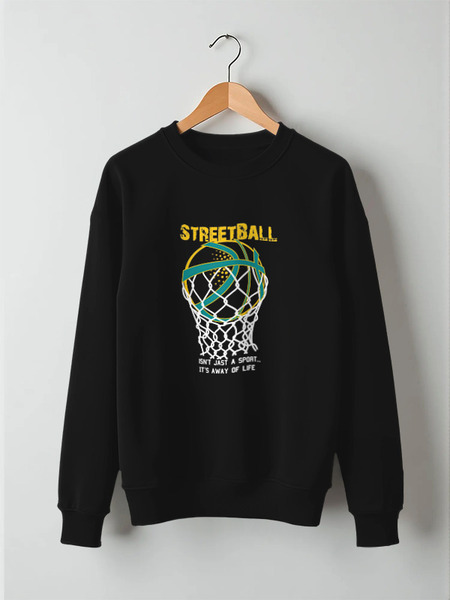 Заказать свитшот в Москве. Свитшот унисекс хлопковый Streetball от nova_lada - готовые дизайны и нанесение принтов.