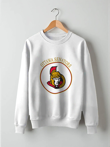 Заказать свитшот в Москве. Свитшот унисекс хлопковый Ottawa Senators от kspsshop - готовые дизайны и нанесение принтов.