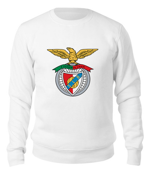 Заказать свитшот в Москве. Свитшот унисекс хлопковый Benfica от THE_NISE  - готовые дизайны и нанесение принтов.