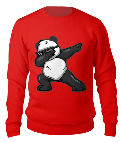 Заказать свитшот в Москве. Свитшот унисекс хлопковый Panda от T-shirt print  - готовые дизайны и нанесение принтов.