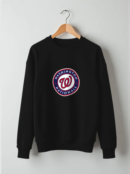 Заказать свитшот в Москве. Свитшот унисекс хлопковый Washington Nationals от dobryidesign - готовые дизайны и нанесение принтов.