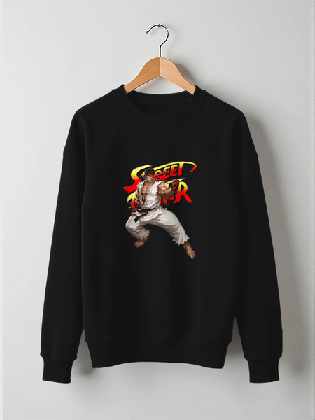 Заказать свитшот в Москве. Свитшот унисекс хлопковый Street Fighter Ryu от Combat Wear - готовые дизайны и нанесение принтов.