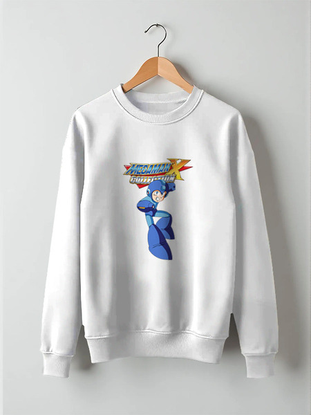 Заказать свитшот в Москве. Свитшот унисекс хлопковый MegaMan X от madw - готовые дизайны и нанесение принтов.