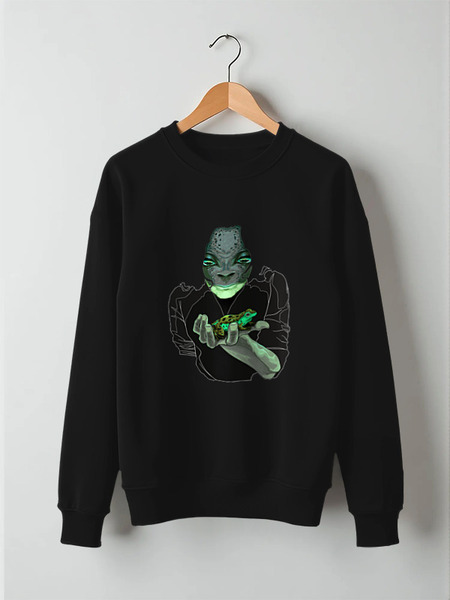 Заказать свитшот в Москве. Свитшот унисекс хлопковый FrogTransformation от ingenervolos@gmail.com - готовые дизайны и нанесение принтов.