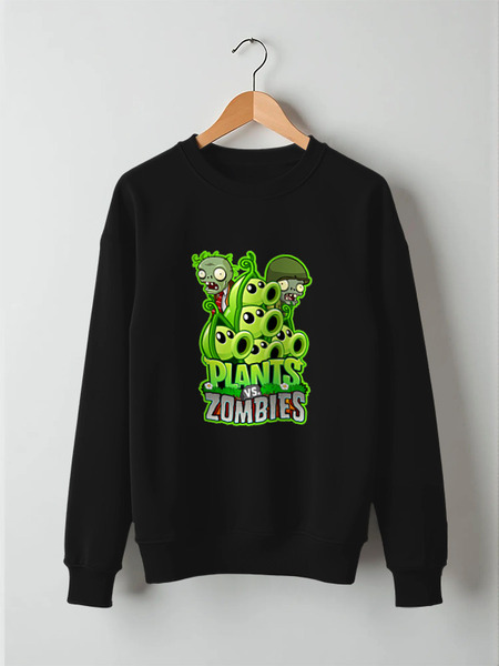 Заказать свитшот в Москве. Свитшот унисекс хлопковый PLANTS VS ZOMBIES от geekbox - готовые дизайны и нанесение принтов.