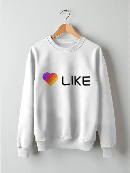 Заказать свитшот в Москве. Свитшот унисекс хлопковый Like  от DESIGNER   - готовые дизайны и нанесение принтов.
