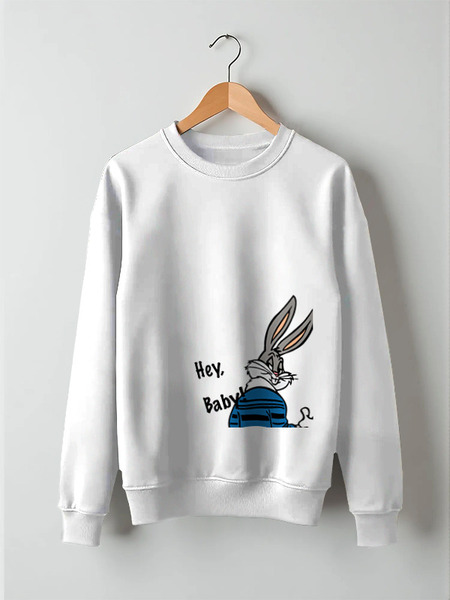 Заказать свитшот в Москве. Свитшот унисекс хлопковый Bugs Bunny_man от Printio - готовые дизайны и нанесение принтов.