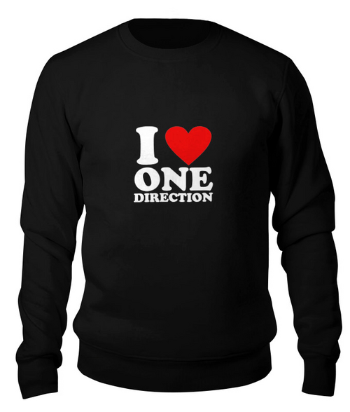 Заказать свитшот в Москве. Свитшот унисекс хлопковый One Direction от originals - готовые дизайны и нанесение принтов.