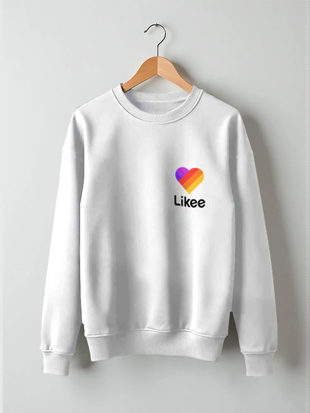 Заказать свитшот в Москве. Свитшот унисекс хлопковый Likee  от DESIGNER   - готовые дизайны и нанесение принтов.