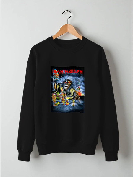 Заказать свитшот в Москве. Свитшот унисекс хлопковый Iron Maiden Band от Leichenwagen - готовые дизайны и нанесение принтов.
