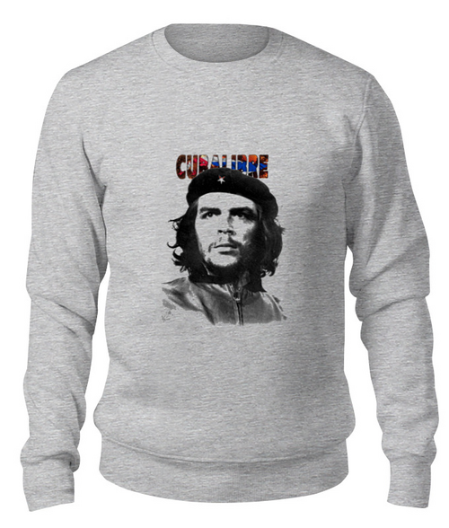 Заказать свитшот в Москве. Свитшот унисекс хлопковый Cuba libre, Hasta La. Victoria Siempre! от madw - готовые дизайны и нанесение принтов.