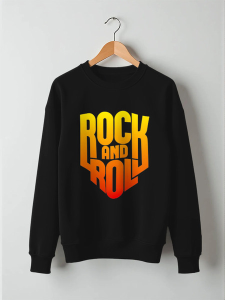Заказать свитшот в Москве. Свитшот унисекс хлопковый Rock-n-Roll от balden - готовые дизайны и нанесение принтов.