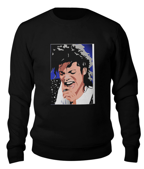 Заказать свитшот в Москве. Свитшот унисекс хлопковый Michael Jackson  от KinoArt - готовые дизайны и нанесение принтов.