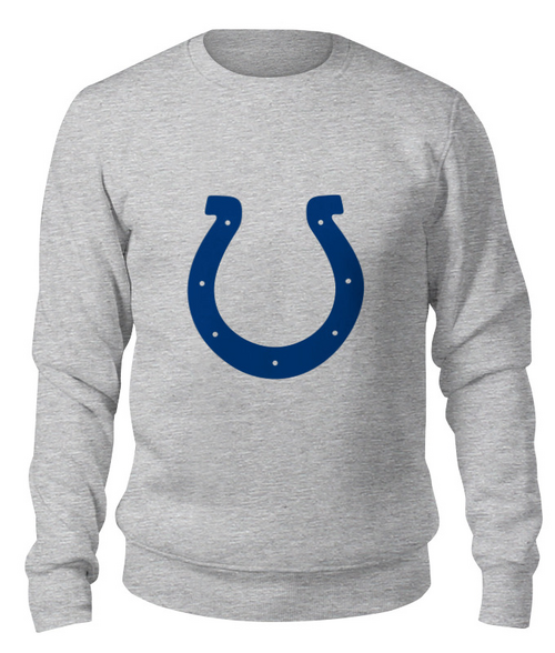 Заказать свитшот в Москве. Свитшот унисекс хлопковый Indianapolis Colts от dobryidesign - готовые дизайны и нанесение принтов.