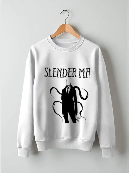 Заказать свитшот в Москве. Свитшот унисекс хлопковый slender man от OEX design - готовые дизайны и нанесение принтов.