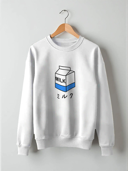 Заказать свитшот в Москве. Свитшот унисекс хлопковый milk 1 от nikskiru - готовые дизайны и нанесение принтов.