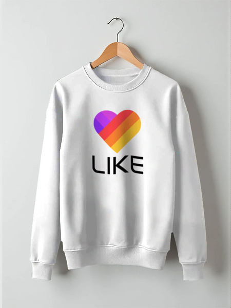 Заказать свитшот в Москве. Свитшот унисекс хлопковый Like  от DESIGNER   - готовые дизайны и нанесение принтов.
