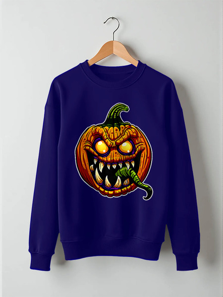 Заказать свитшот в Москве. Свитшот унисекс хлопковый HALLOWEEN Pumpkin от balden - готовые дизайны и нанесение принтов.