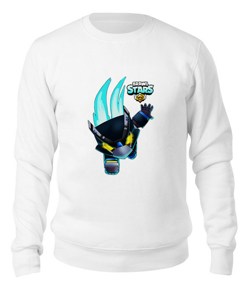 Заказать свитшот в Москве. Свитшот унисекс хлопковый Brawl Stars CROW от vista12761@rambler.ru - готовые дизайны и нанесение принтов.