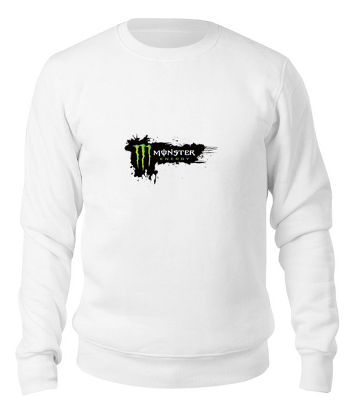 Заказать свитшот в Москве. Свитшот унисекс хлопковый monster energy от egorrko - готовые дизайны и нанесение принтов.