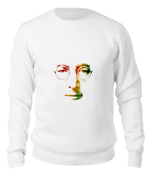Заказать свитшот в Москве. Свитшот унисекс хлопковый Джон Леннон  от nazarby - готовые дизайны и нанесение принтов.