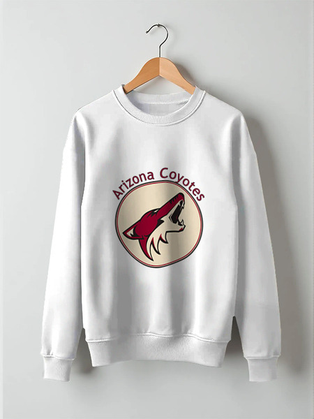 Заказать свитшот в Москве. Свитшот унисекс хлопковый Arizona Coyotes от kspsshop - готовые дизайны и нанесение принтов.