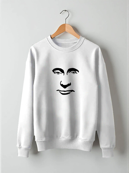 Заказать свитшот в Москве. Свитшот унисекс хлопковый Путин от gopotol - готовые дизайны и нанесение принтов.