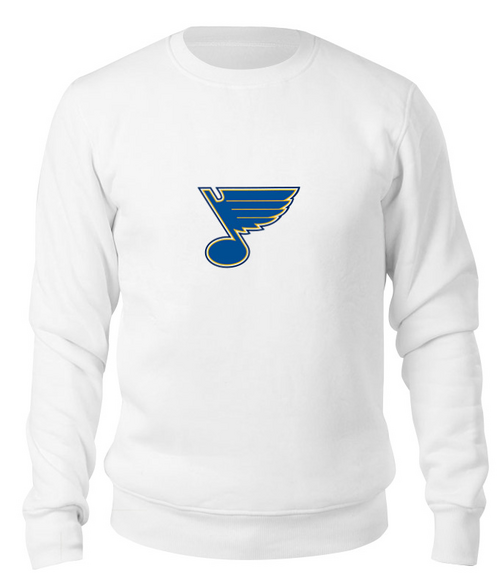 Заказать свитшот в Москве. Свитшот унисекс хлопковый St. Louis Blues / NHL USA от KinoArt - готовые дизайны и нанесение принтов.