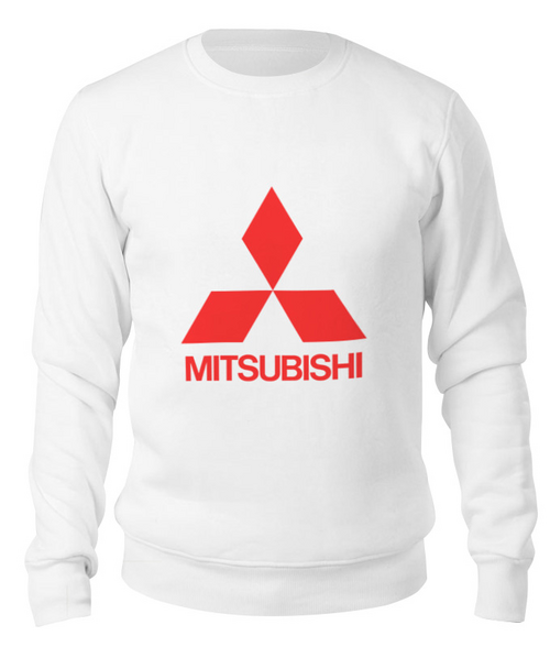 Заказать свитшот в Москве. Свитшот унисекс хлопковый MITSUBISHI от DESIGNER   - готовые дизайны и нанесение принтов.