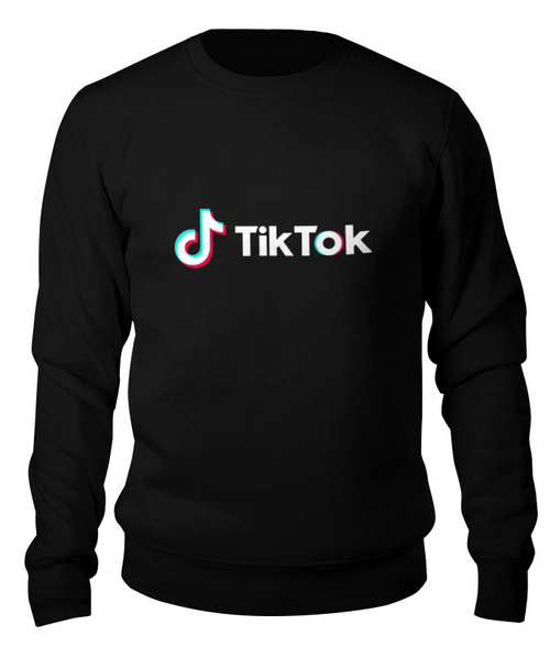 Заказать свитшот в Москве. Свитшот унисекс хлопковый TikTok  от DESIGNER   - готовые дизайны и нанесение принтов.