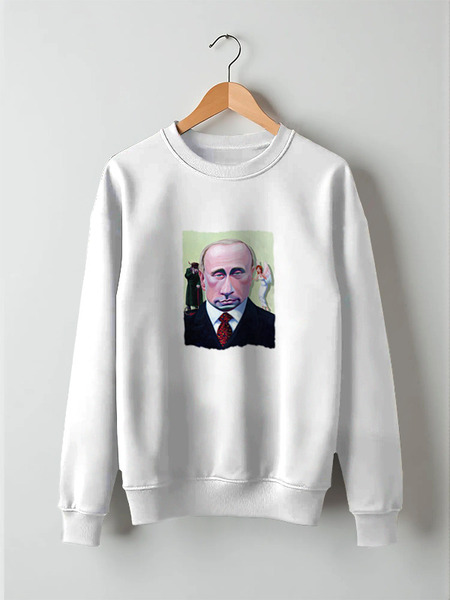 Заказать свитшот в Москве. Свитшот унисекс хлопковый Putin от Leichenwagen - готовые дизайны и нанесение принтов.