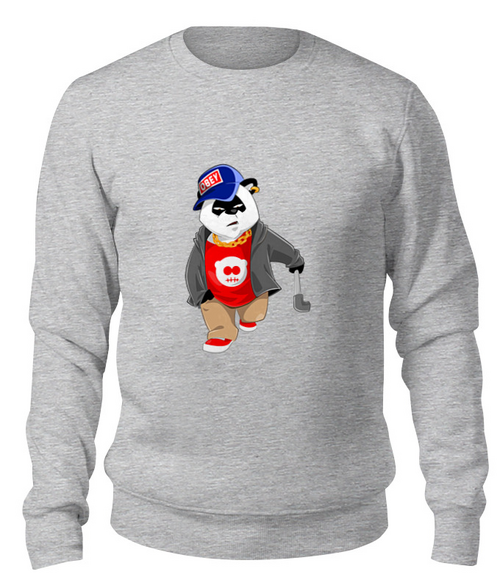 Заказать свитшот в Москве. Свитшот унисекс хлопковый Bad Panda     от T-shirt print  - готовые дизайны и нанесение принтов.