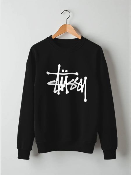 Заказать свитшот в Москве. Свитшот унисекс хлопковый Stussy от DESIGNER   - готовые дизайны и нанесение принтов.