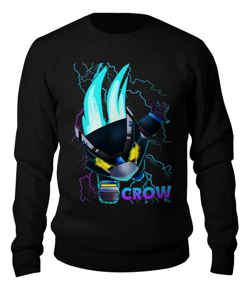 Заказать свитшот в Москве. Свитшот унисекс хлопковый Brawl Stars CROW от vista12761@rambler.ru - готовые дизайны и нанесение принтов.