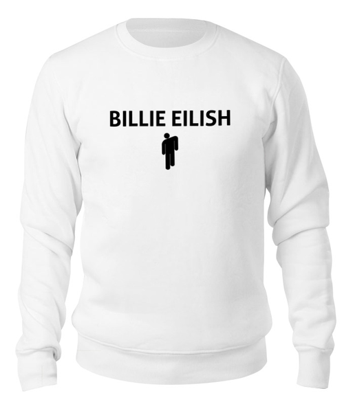 Заказать свитшот в Москве. Свитшот унисекс хлопковый Billie Eilish от DESIGNER   - готовые дизайны и нанесение принтов.