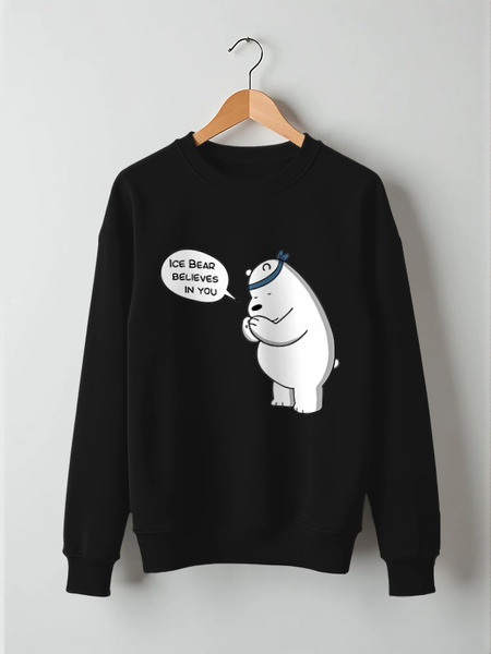 Заказать свитшот в Москве. Свитшот унисекс хлопковый Ice Bear от cherdantcev - готовые дизайны и нанесение принтов.