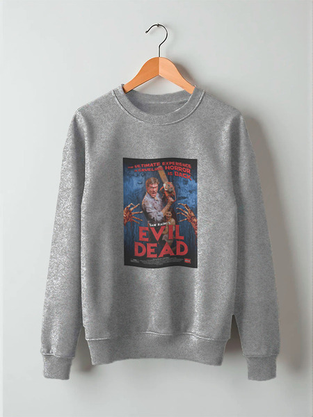 Заказать свитшот в Москве. Свитшот унисекс хлопковый Evil Dead / Зловещие мертвецы от KinoArt - готовые дизайны и нанесение принтов.