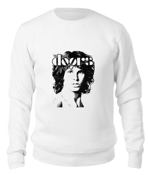 Заказать свитшот в Москве. Свитшот унисекс хлопковый The Doors Jim Morrison от inPrintio - готовые дизайны и нанесение принтов.