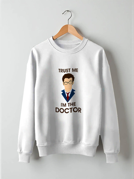 Заказать свитшот в Москве. Свитшот унисекс хлопковый Doctor Who  от cherdantcev - готовые дизайны и нанесение принтов.