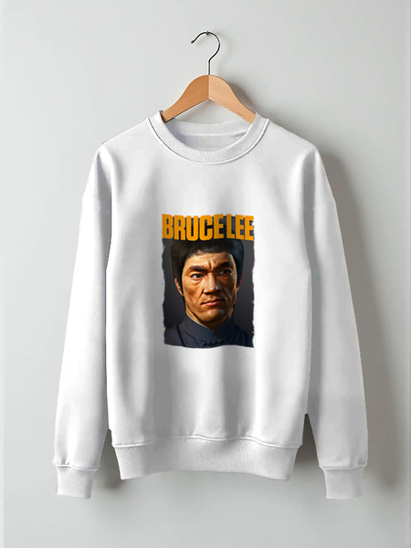Заказать свитшот в Москве. Свитшот унисекс хлопковый Bruce Lee от Leichenwagen - готовые дизайны и нанесение принтов.
