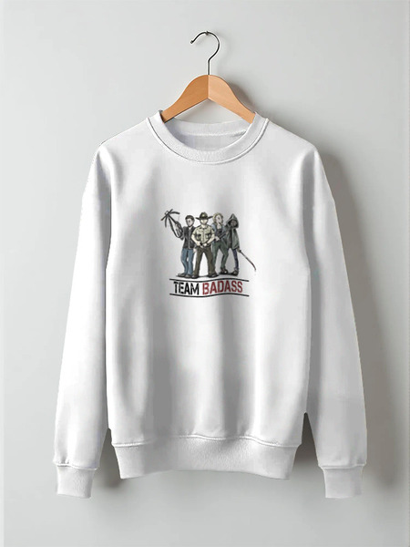 Заказать свитшот в Москве. Свитшот унисекс хлопковый the walking dead от Mily - готовые дизайны и нанесение принтов.