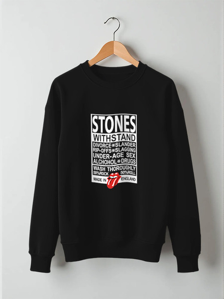 Заказать свитшот в Москве. Свитшот унисекс хлопковый The Rolling Stones от coolmag - готовые дизайны и нанесение принтов.