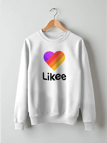Заказать свитшот в Москве. Свитшот унисекс хлопковый Likee  от DESIGNER   - готовые дизайны и нанесение принтов.