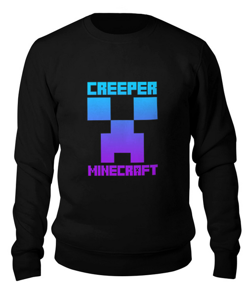 Заказать свитшот в Москве. Свитшот унисекс хлопковый MINECRAFT CREEPER от weeert - готовые дизайны и нанесение принтов.