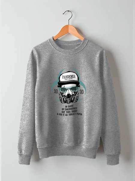 Заказать свитшот в Москве. Свитшот унисекс хлопковый Pandemia Shirt от Рустам Юсупов - готовые дизайны и нанесение принтов.