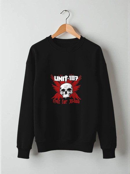 Заказать свитшот в Москве. Свитшот унисекс хлопковый Unit:187 / Out For Blood от OEX design - готовые дизайны и нанесение принтов.