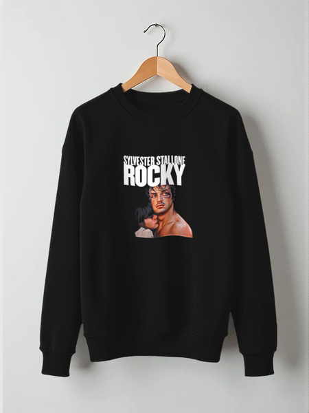 Заказать свитшот в Москве. Свитшот унисекс хлопковый Rocky Balboa от Leichenwagen - готовые дизайны и нанесение принтов.