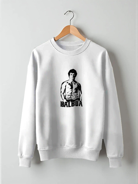 Заказать свитшот в Москве. Свитшот унисекс хлопковый Rocky Balboa от Leichenwagen - готовые дизайны и нанесение принтов.