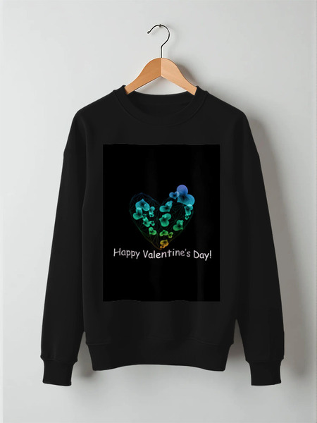 Заказать свитшот в Москве. Свитшот унисекс хлопковый Low Poly Heart  от natulia_hatulia@yahoo.com - готовые дизайны и нанесение принтов.